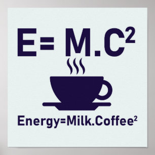 コーヒー引用文、エネルギーミルクコーヒー ポスター