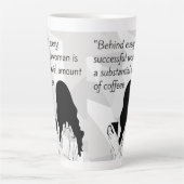 コーヒー引用文 カフェラテマグ (正面)