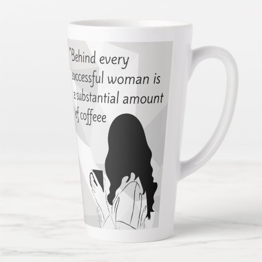 コーヒー引用文 カフェラテマグ (右)