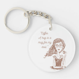 コーヒー引用文 キーホルダー