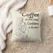 コーヒー引用文 クッション (ブランケット)