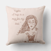 コーヒー引用文 クッション (裏面)