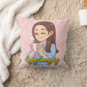 コーヒー引用文 クッション (ブランケット)