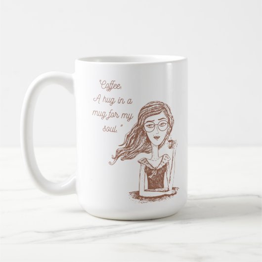 コーヒー引用文 コーヒーマグカップ (左)