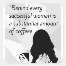 コーヒー引用文 スクエアシール