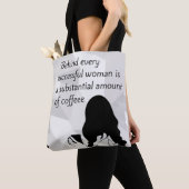 コーヒー引用文 トートバッグ (クローズアップ)