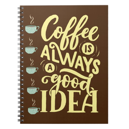 コーヒー引用文 ノートブック (正面)