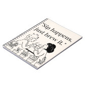 コーヒー引用文 ノートブック (左側)