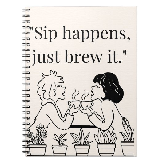 コーヒー引用文 ノートブック (正面)