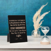 コーヒー引用文 フォトプラーク (側面)