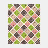 コーヒー引用文 フリースブランケット (正面)