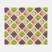 コーヒー引用文 フリースブランケット (正面(横))