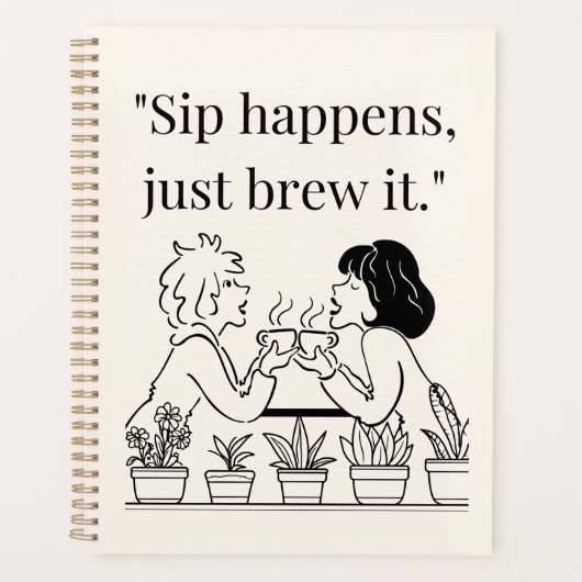 コーヒー引用文 プランナー手帳 (正面)