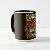 コーヒー引用文 マグカップ (正面左)