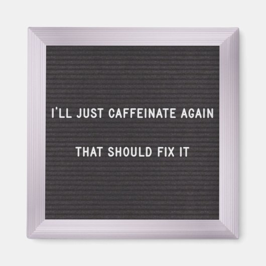 コーヒー引用文 – レターボード磁石3.1 マグネット (正面)
