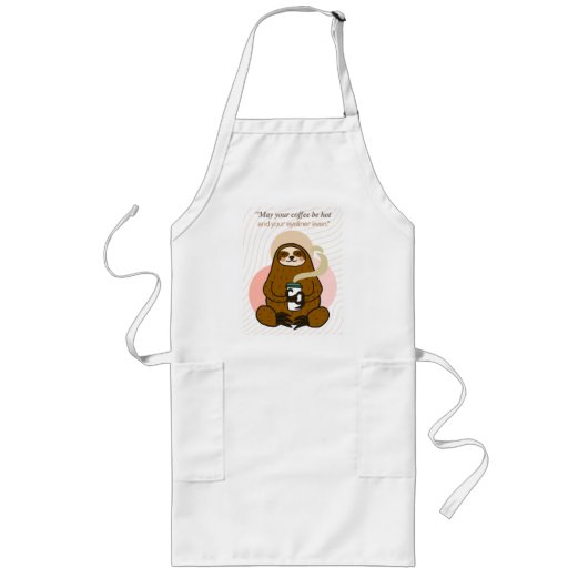 コーヒー引用文 ロングエプロン (正面)