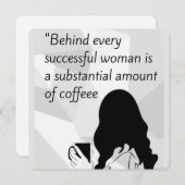 コーヒー引用文 招待状 (正面/裏面)