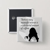 コーヒー引用文 缶バッジ (正面&裏面)