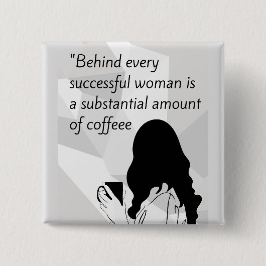 コーヒー引用文 缶バッジ (正面)