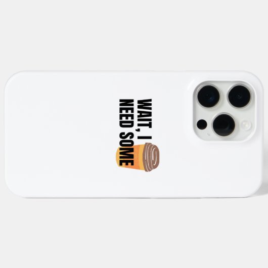 コーヒー待ってた – おもしろコーヒーカップ 引用デザイン Case-Mate iPhoneケース (裏面 (横))