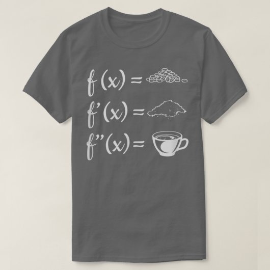 コーヒー微積分先生S数学先生数学 Tシャツ (デザイン正面)
