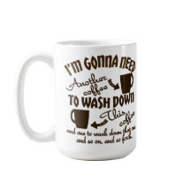 コーヒー忠誠のこっけいなカフェインのタイポグラフィ