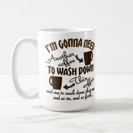 コーヒー忠誠のこっけいなカフェインのタイポグラフィ コーヒーマグカップ