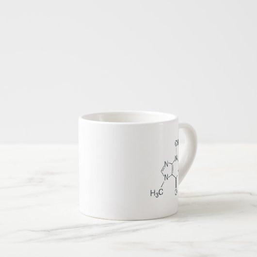 コーヒー恋人のためのカフェインの分子 エスプレッソカップ (正面右)