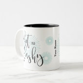 コーヒー恋人のための熱いフラッシュ ツートーンマグカップ (正面左)