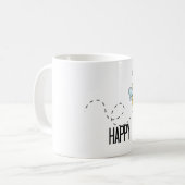コーヒー恋人のための"蜂"の幸せなマグ コーヒーマグカップ (正面左)
