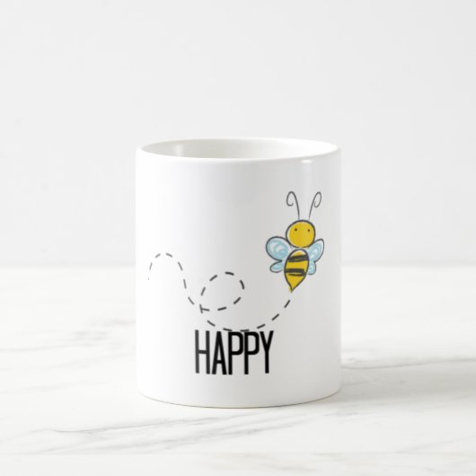 コーヒー恋人のための"蜂"の幸せなマグ コーヒーマグカップ (中央)