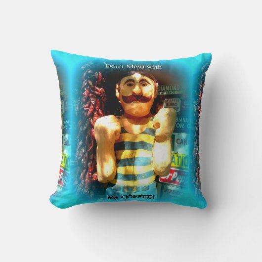 コーヒー恋人の枕 クッション (正面)