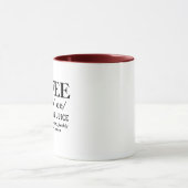 コーヒー恋人愛コーヒーおもしろいなユーモアのデザイン マグカップ (中央)