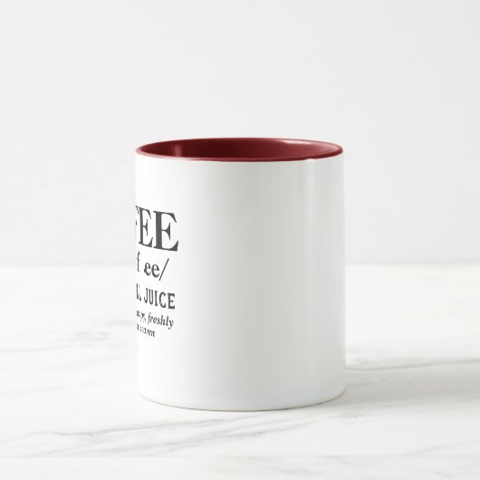 コーヒー恋人愛コーヒーおもしろいなユーモアのデザイン マグカップ (中央)