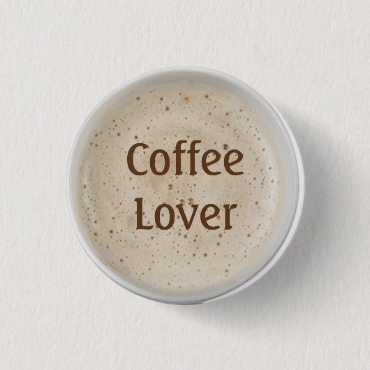 コーヒー恋人 缶バッジ (正面)