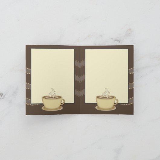 コーヒー恋人Notecards カード (内部)