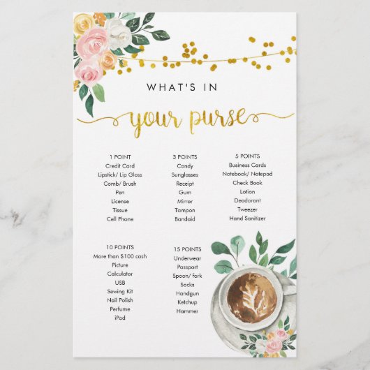 コーヒー愛がバッグのゲームの中にあるものを醸造している (正面)