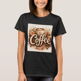 コーヒー愛の花 Tシャツ