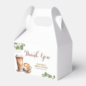 コーヒー愛は醸造ブライダルシャワーの好意ボックス フェイバーボックス (裏面サイド)