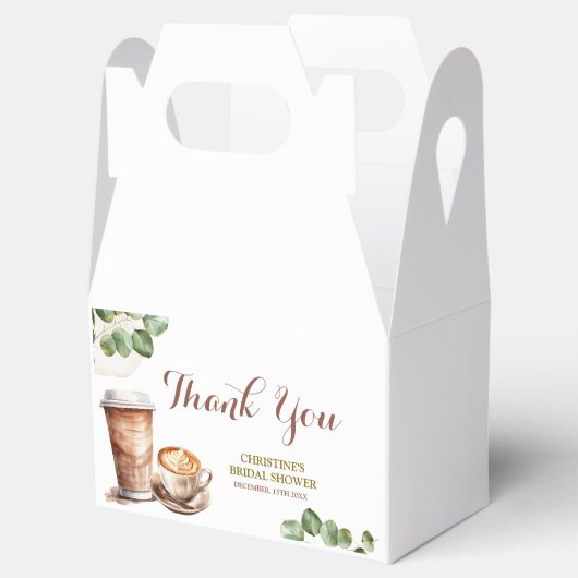 コーヒー愛は醸造ブライダルシャワーの好意ボックス フェイバーボックス (オープン)