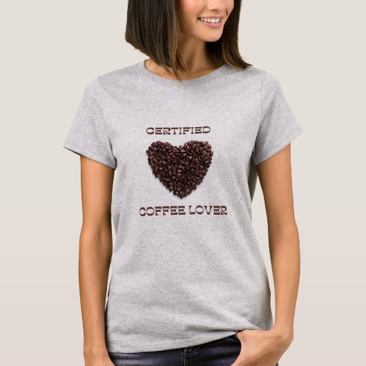 コーヒー愛好家とコーヒーライフライン Tシャツ (正面)