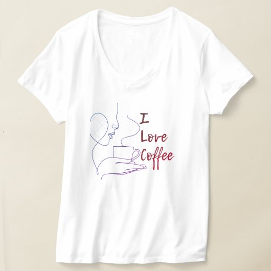 コーヒー愛好家と全ての種類のTシャツ愛好家 Tシャツ (レイダウン)