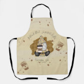 コーヒー愛好家にパーソナライズするパパ |ヴィンテージ エプロン (正面)