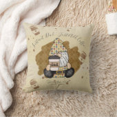 コーヒー愛好家にパーソナライズするパパ |ヴィンテージ クッション (ブランケット)