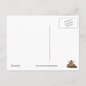 コーヒー愛好家のおもしろい漫画はがき ポストカード (裏面)