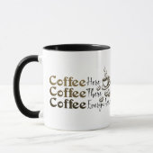 コーヒー愛好家のためのどこでもコーヒー陶器マグ マグカップ (左)