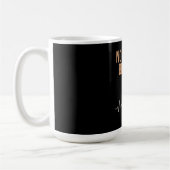 コーヒー愛好家のためのアート コーヒー前の沈黙は黄金 コーヒーマグカップ (左)