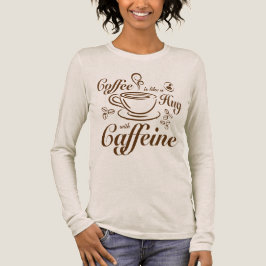 コーヒー愛好家のためのカフェイン入りハグで穏やかで心地よいデザイン トライブレンドTシャツ