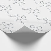 コーヒー愛好家のためのカフェイン分子 ラッピングペーパー (角)