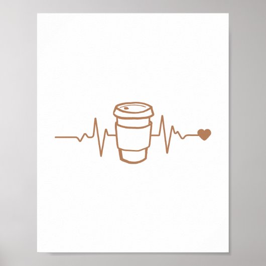 コーヒー愛好家のためのコーヒーライフライン ポスター (正面)
